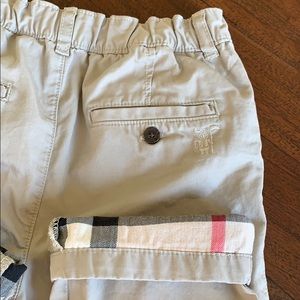 Authentic tan used Burberry toddler slacks
